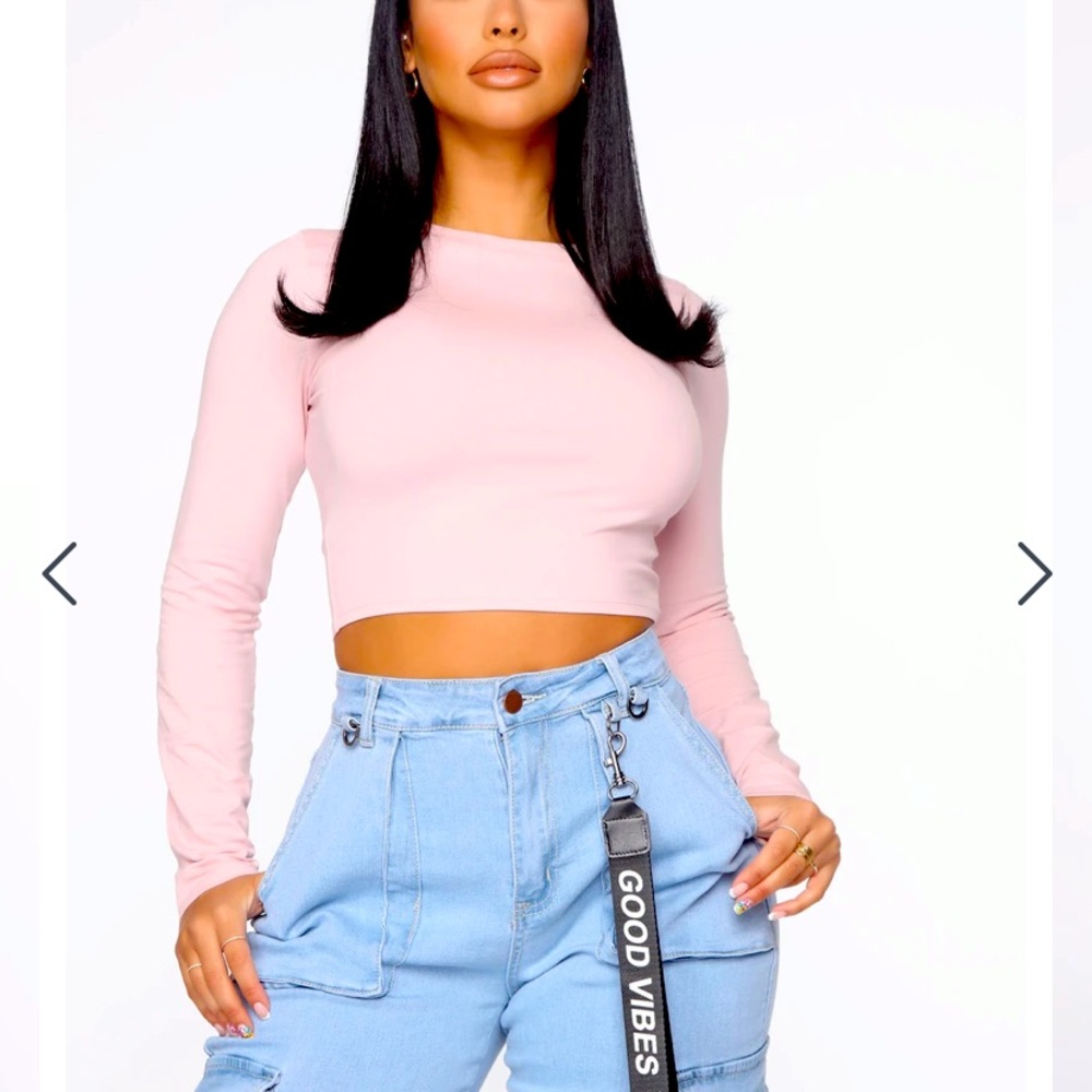 NWT fashion nova pink top size small